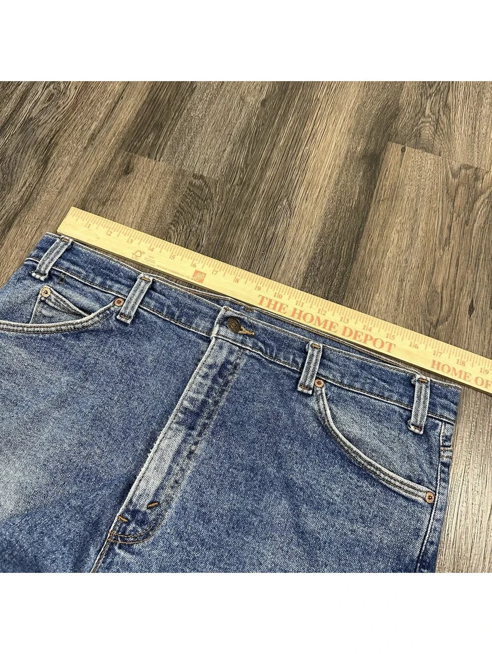 VTG Levi's 511 Men's Blue Jeans Orange Tab 80s Slim Fit Faded Denim 36x30